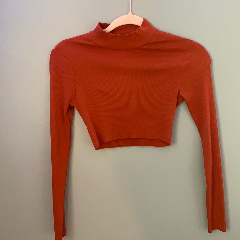 Long sleeve crop top